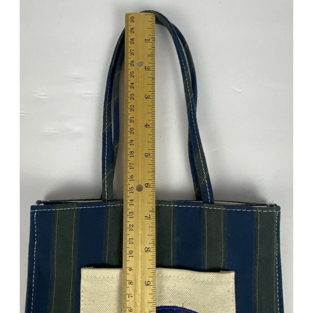 VINTAGE Longaberger Collectors Club 1996 Tote Bag Embroidered Pocket Homestead